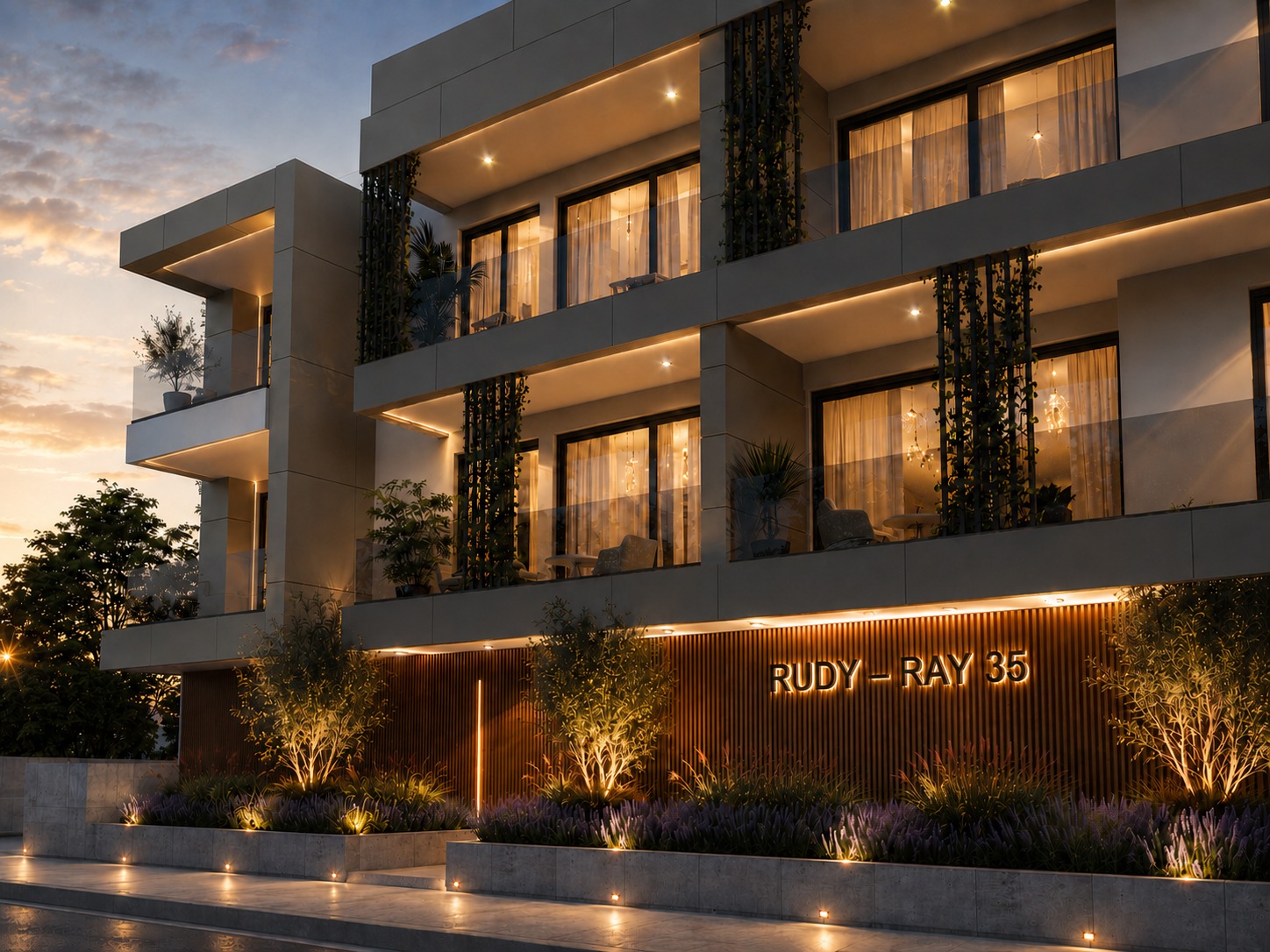 Rudy-Ray 35 facade and landscaping